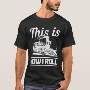 T-shirt Train Locomotive Model Train 1
