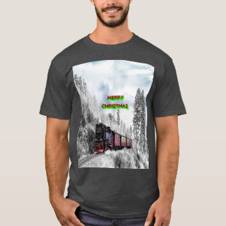 T-SHIRT TRAIN MERRY CHRISTMAS