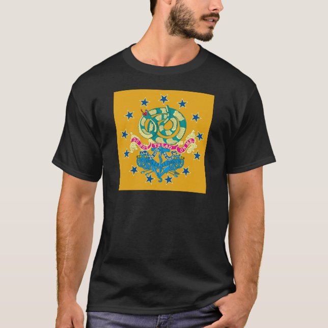T-shirt Train uni d'artillerie de drapeau de Providence (Devant)