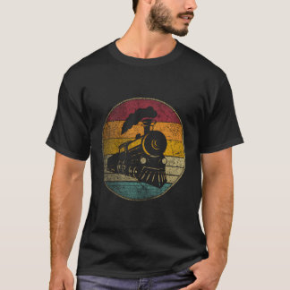 T-shirt Train Vintage désorganisé Retro Ingénieur Moteur C