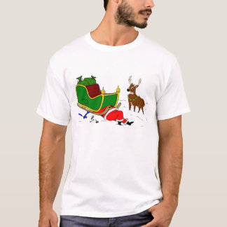 T-shirt traîneau de h Père Noël