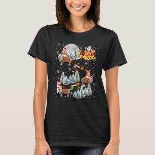 T-shirt Traîneau de Noël Corgi Traîneau de Noël Chien de P