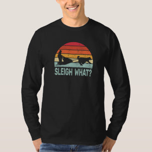 T-shirt Traîneau Qu'est-ce que le traîneau à chiens rétro 