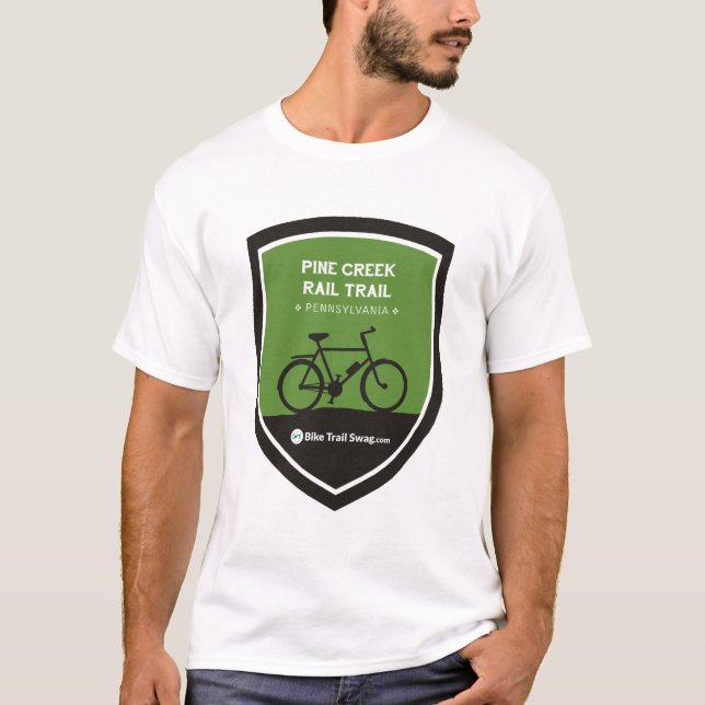 T-shirt Traînée de rail de crique de pin (Devant)