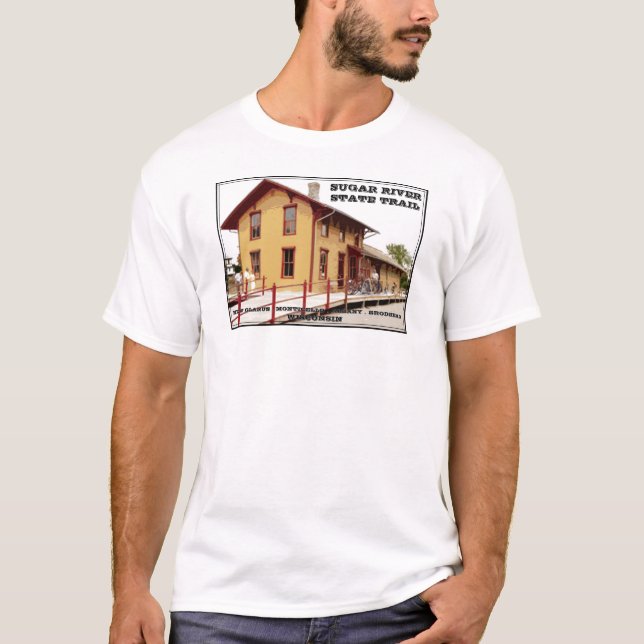 T-shirt Traînée d'état de rivière de sucre (Devant)