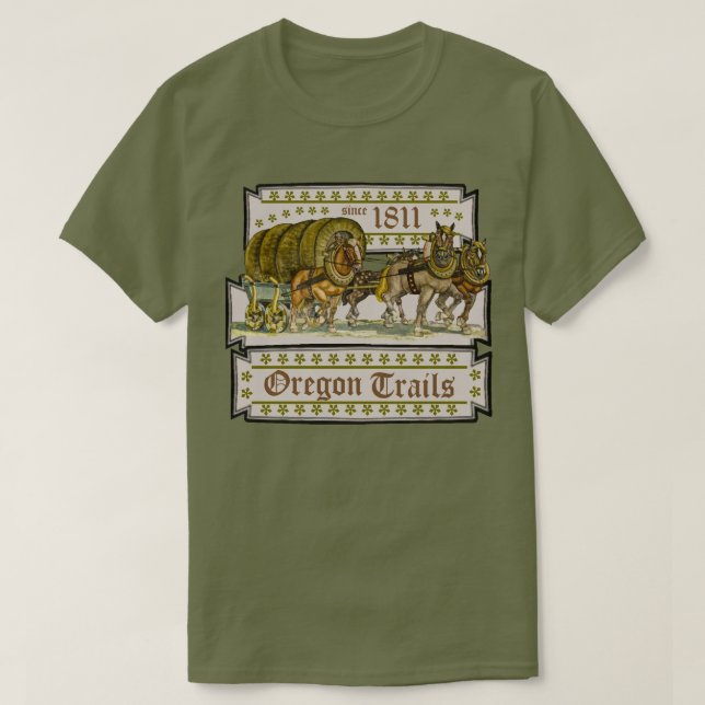 T-shirt Traînées de l'Orégon (Design devant)