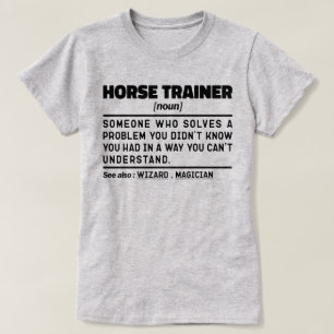 T-shirt Trainer Cheval Noun Funny instructeur d'équitation