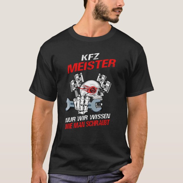 T-shirt Trainers Car Mechanics Car Master Workshop Ladder (Devant)