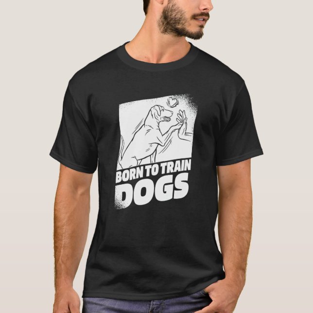 T-shirt Training High Five Animal Behaviorist  Dog Trainer (Devant)