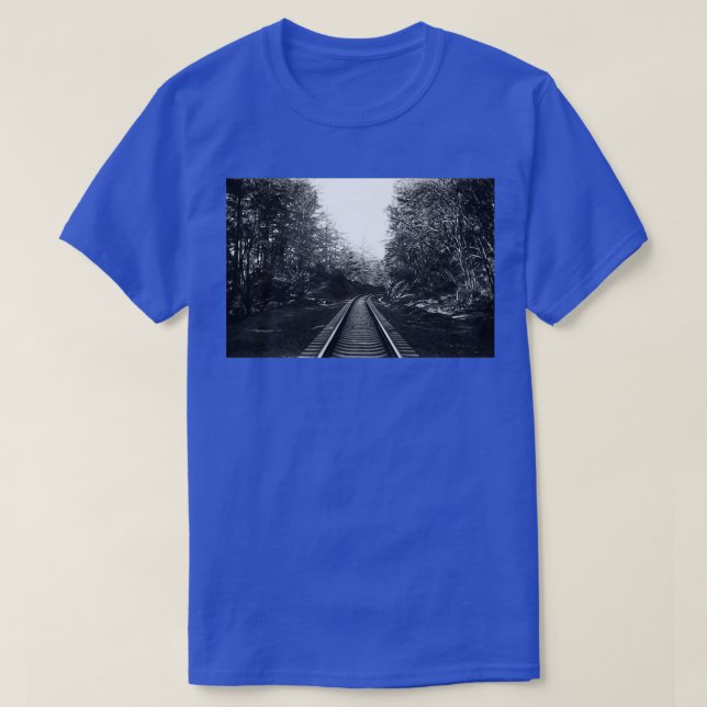 T-shirt Trains ferroviaires vers nulle terre (Design devant)