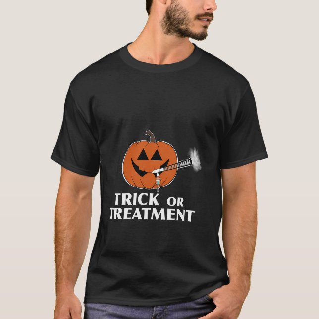 T-shirt Traitants Respiratoires Tricoter Ou Citrouille De  (Devant)