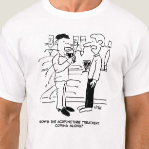 T-shirt Traitement d'acupuncture Cartoon