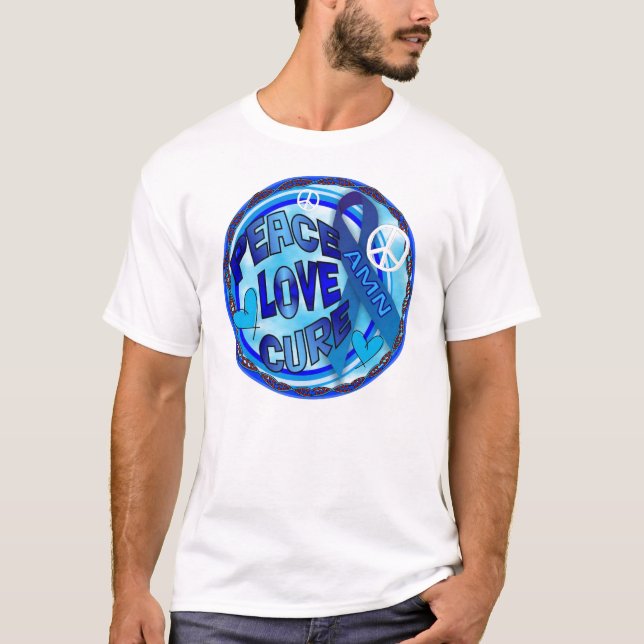 T-SHIRT TRAITEMENT D'AMOUR DE PAIX DE CONSCIENCE D'AMN (Devant)