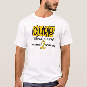 T-shirt TRAITEMENT de conscience de Cancer d'enfance