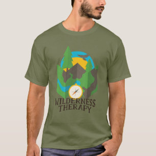 T-shirt Traitement de la nature Montagnes Forêt Compass Vo