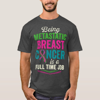 T-shirt Traitement du cancer du sein métastatique guerrier