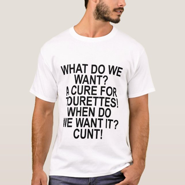 T-shirt Traitement pour l'humour T-Shirt.png de Tourettes (Devant)