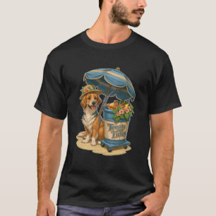 T-shirt Traitements au-dessus des marées Plage Chien Été