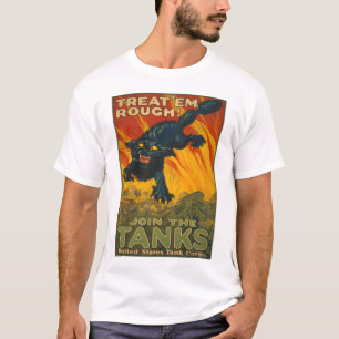 T-shirt Traitez-les rugueux - joignez les réservoirs