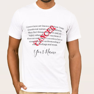 T-shirt Traits du cancer et signe zodiaque