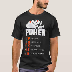 T-shirt Traits Importants des Joueurs de Poker Réussis