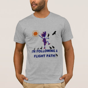T-shirt Trajectoire de vol d'observation d'oiseau