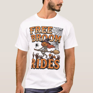 T-shirt Trajets de balai gratuits pour la sorcière d'Hallo