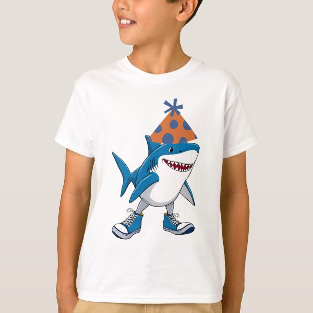 T-shirt Tralalero Tralala Anniversaire Cartoon Requin (Devant)