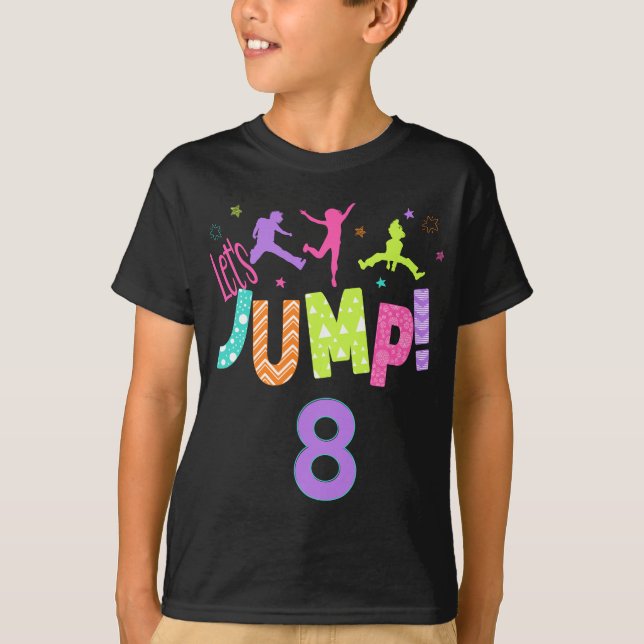 T-shirt Trampoline Bounce Anniversaire Outdoor Party The (Devant)