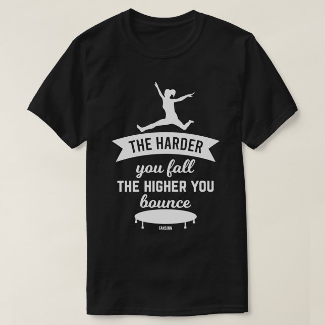 T-shirt Trampoline Gymnastique Équipement sportif (Design devant)