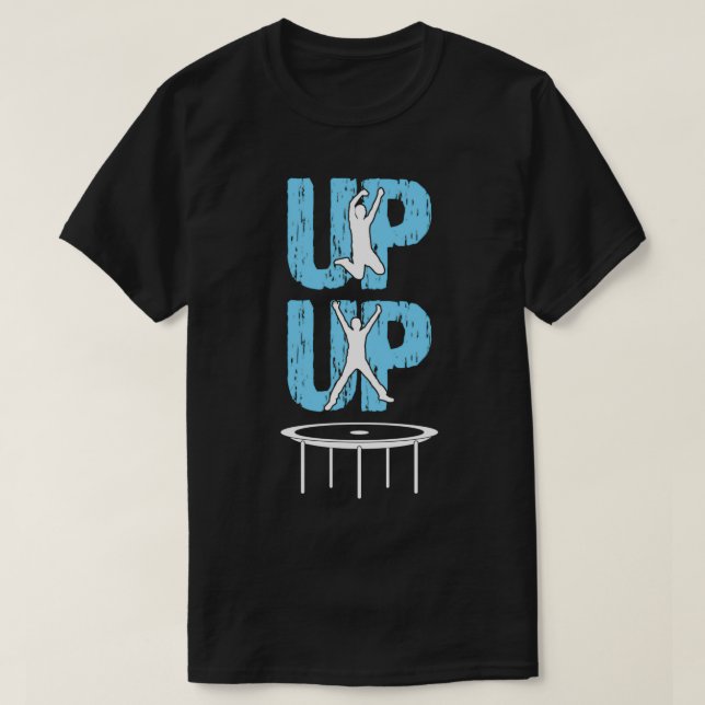 T-shirt trampoline sport cadeau gymnastique pour sauter à  (Design devant)