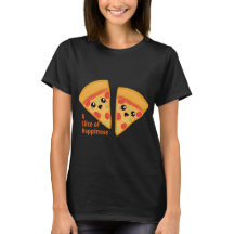 Tranche de pizza avec citations
