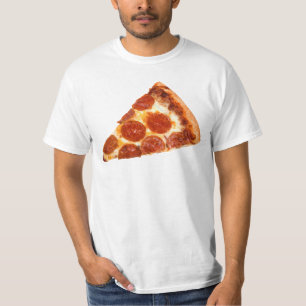 T-shirt Tranche de pizza pepperoni classique de SlipperyJo