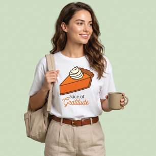 T-shirt Tranche de tarte à la citrouille de gratitude
