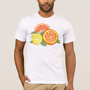 T-shirt Tranches de Citron Orange Frais