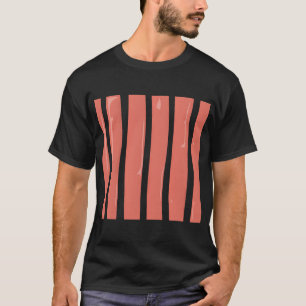 T-shirt Tranches de filet de saumon abstrait. Texture de s