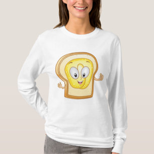 T-shirt Tranches de pain beurré Kawaii Toast Bonheur
