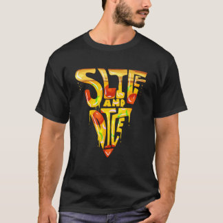 T-shirt Tranches Et Morceaux Fabriquant Pizza Topping Pour