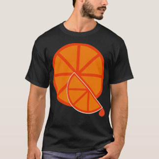 T-shirt Tranches orange
