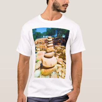T-shirt Tranquille équilibre des rochers : Eester Rivier