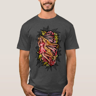 T-shirt Tranquillité Fée Rose paisible Fée Jardin