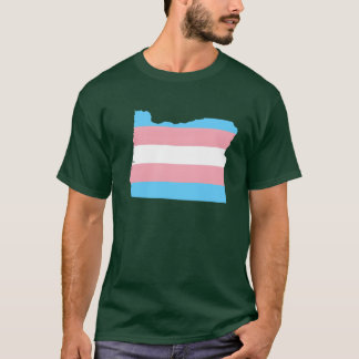 T-shirt Trans Flag Oregon LGBT Pride Support funny