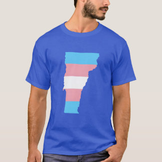 T-shirt Trans Flag Vermont LGBT Pride Support vintage