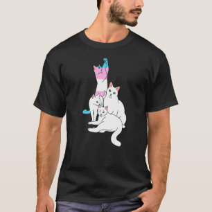 T-shirt Transgenre Cat Lgbt Q Cute Kitten Trans Pride Fla