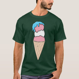 T-shirt Transgenre Crème glacée Trans Pride