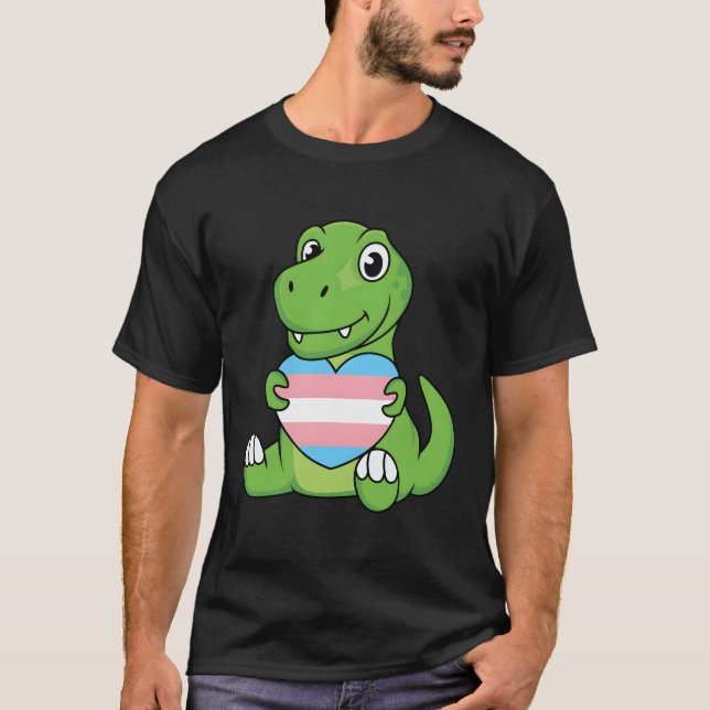 T-shirt Transgenre Dino transgenre (Devant)