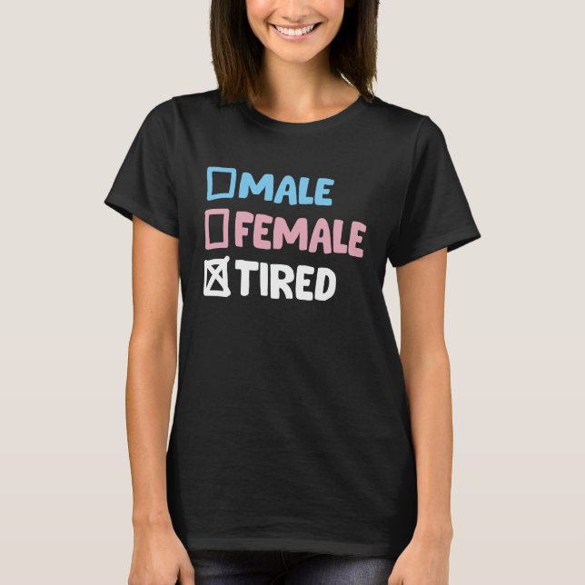 T-shirt Transgenre fatigué (Devant)