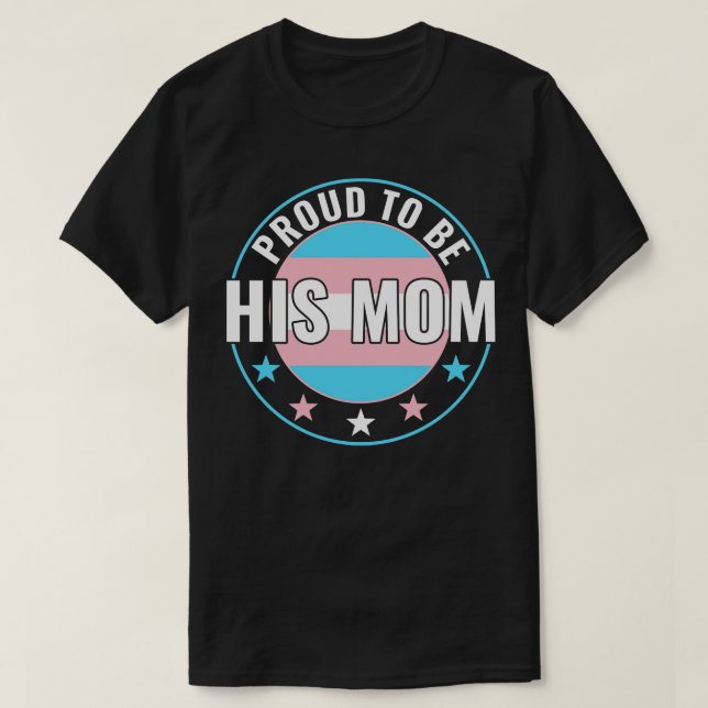 T-shirt Transgenre LGBT Fier d'être sa maman Trans Pride A (Design devant)