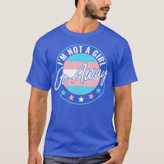 T-shirt Transgenre LGBT Trans Drôle Je ne suis pas une fil