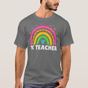 T-shirt Transitional Kindergarten Teacher Rainbow Women TK